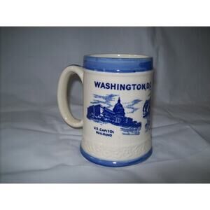 Washington DC Cup Mug White House Capitol Lincoln Memorial -021016